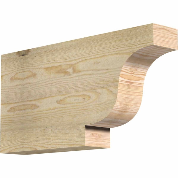 Ekena Millwork Newport Rough Sawn Rafter Tail, Douglas Fir, 4"W x 12"H x 24"L RFT04X12X24NEW00RDF - main
